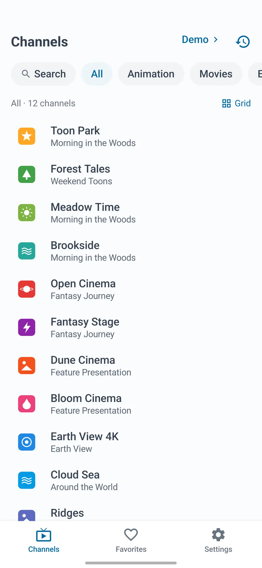 Android phones · tablets · Home · list