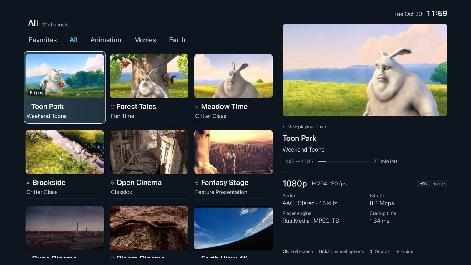 Home screen previews