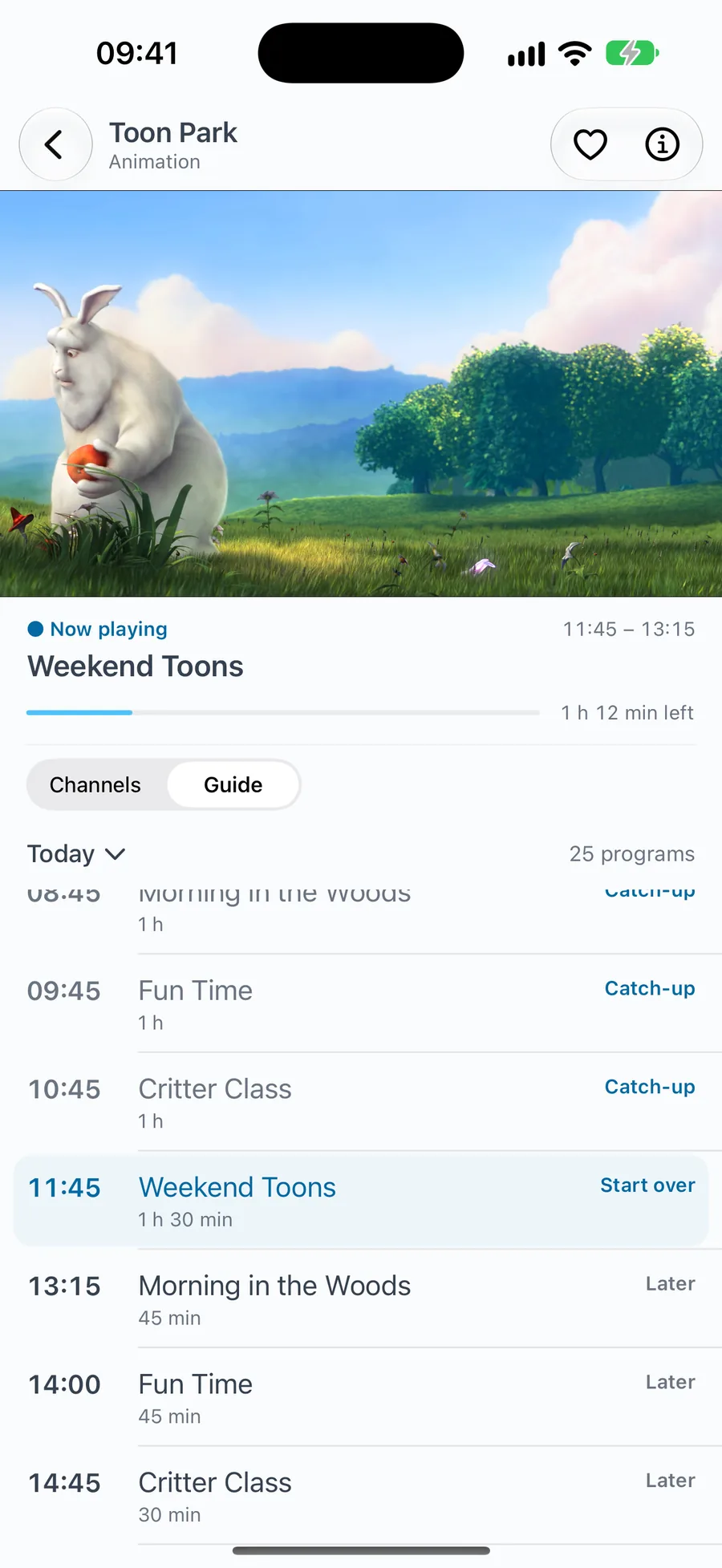 iPhone · iPad · Programme guide